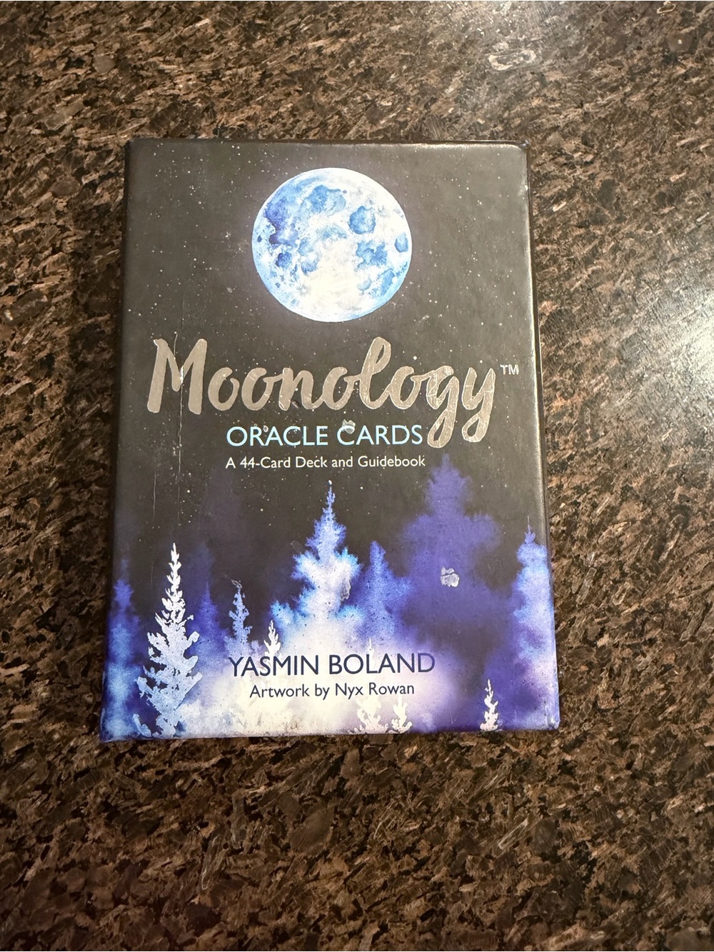 Moonology Oracle Cards Yasmin Boland 44 Card Deck & Guidebook